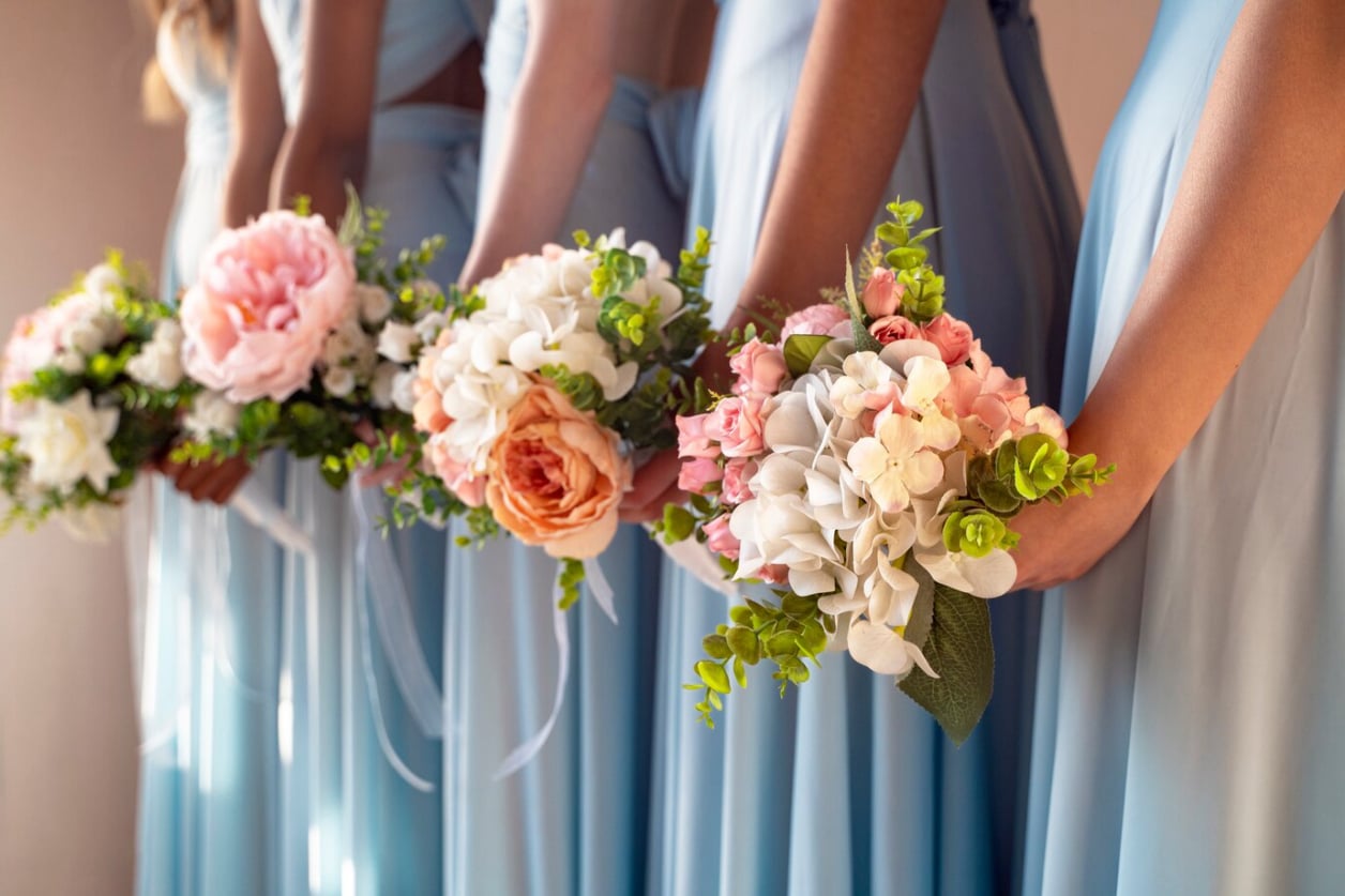 artificial flowers for wedding planners